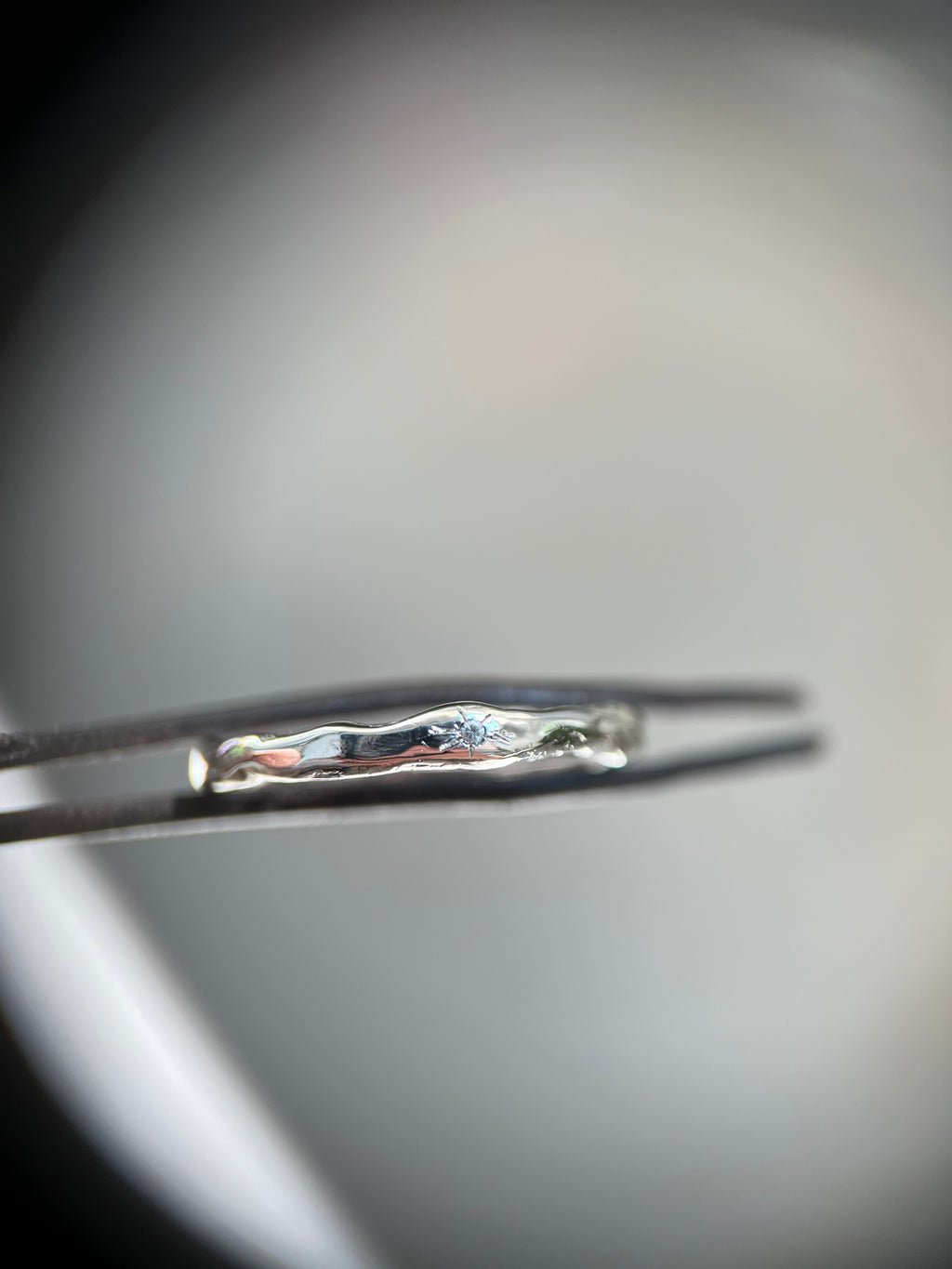 Anello  Organica con diamante