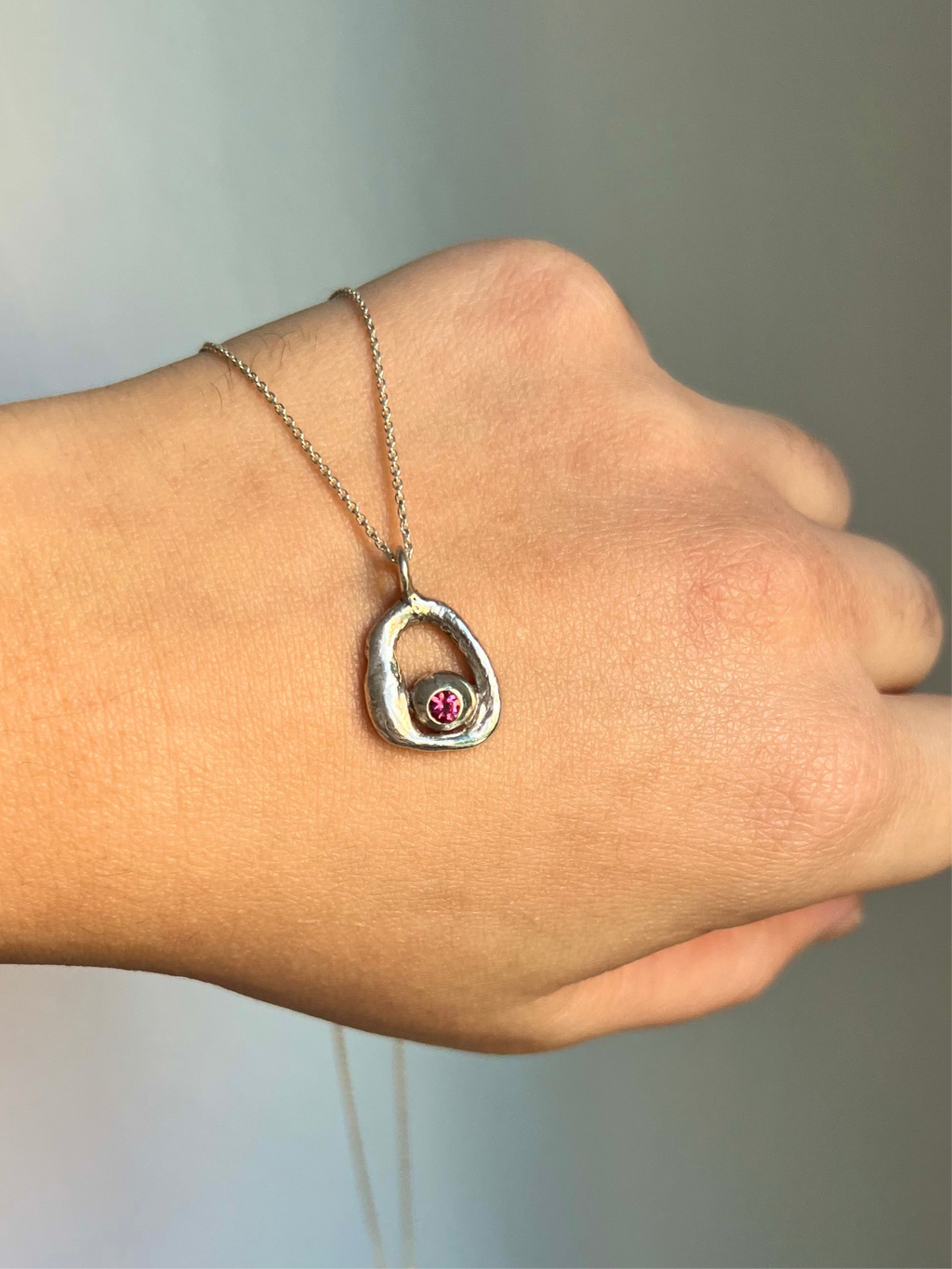 Colgante Delia ~ Turmalina rosa