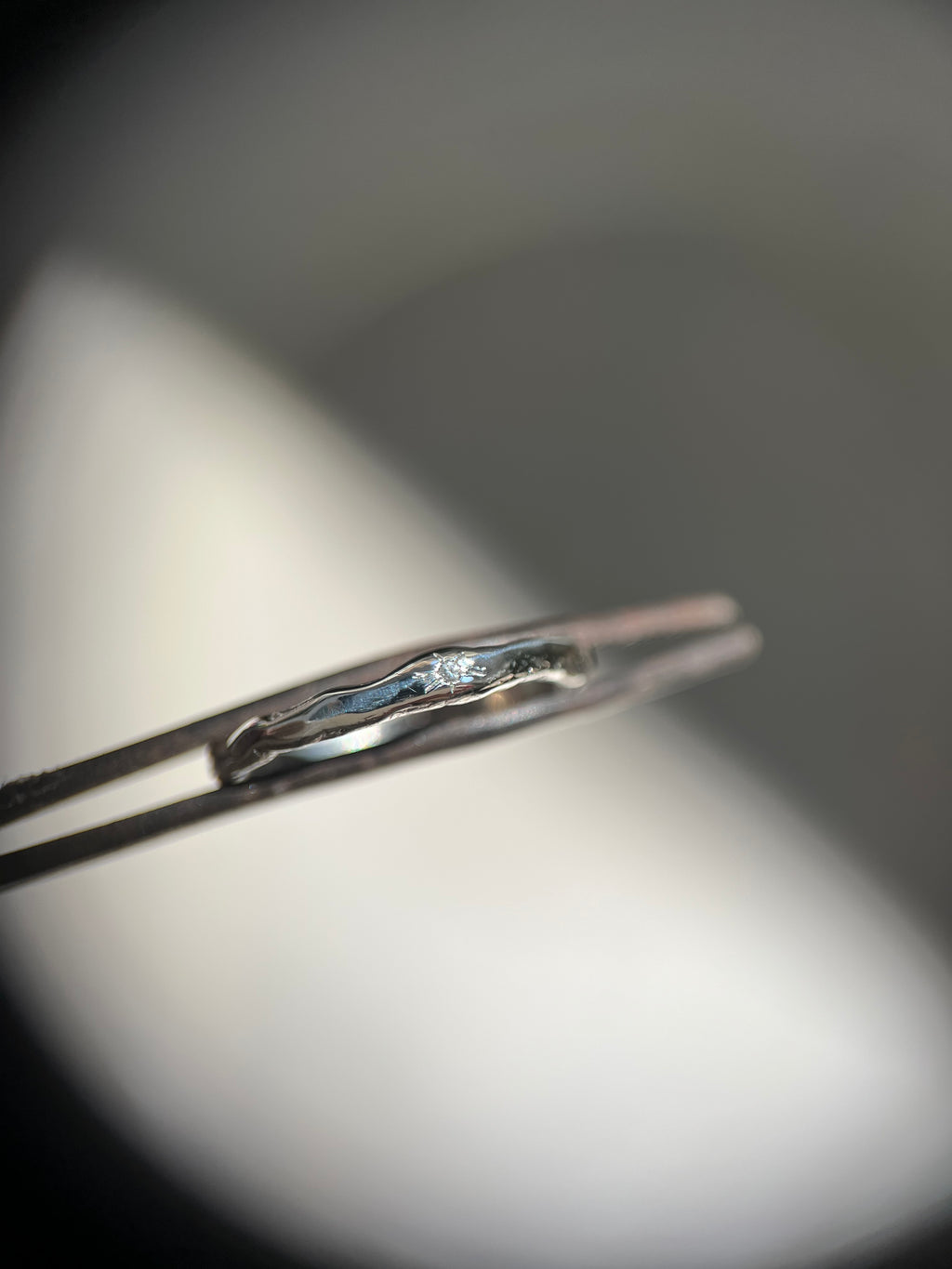Anello  Organica con diamante