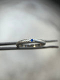 Contemporaneo - Argento Sterling Zaffiro - Effetto ghiaccio