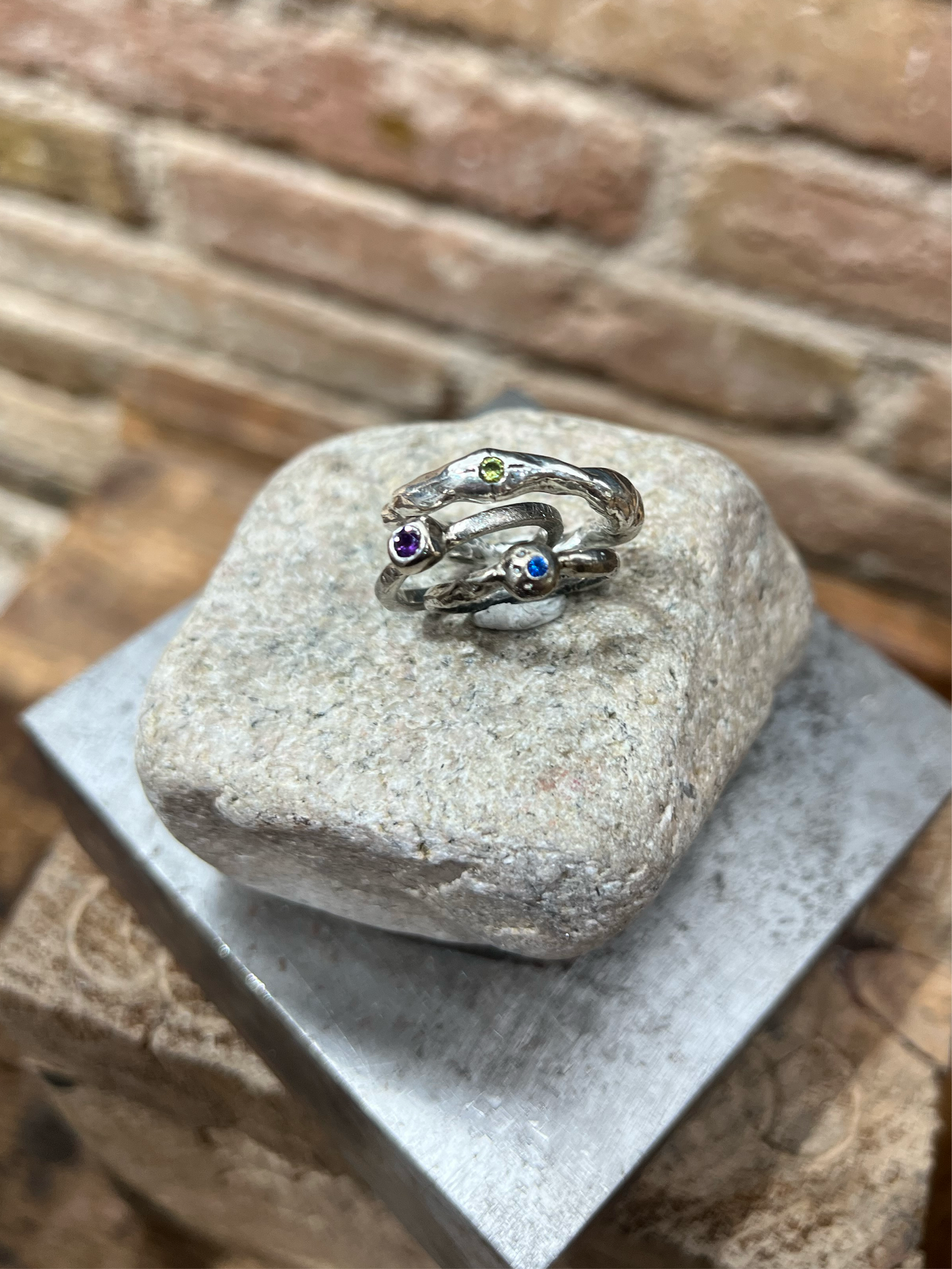 Anillo Trilly Fluid Zafiro 