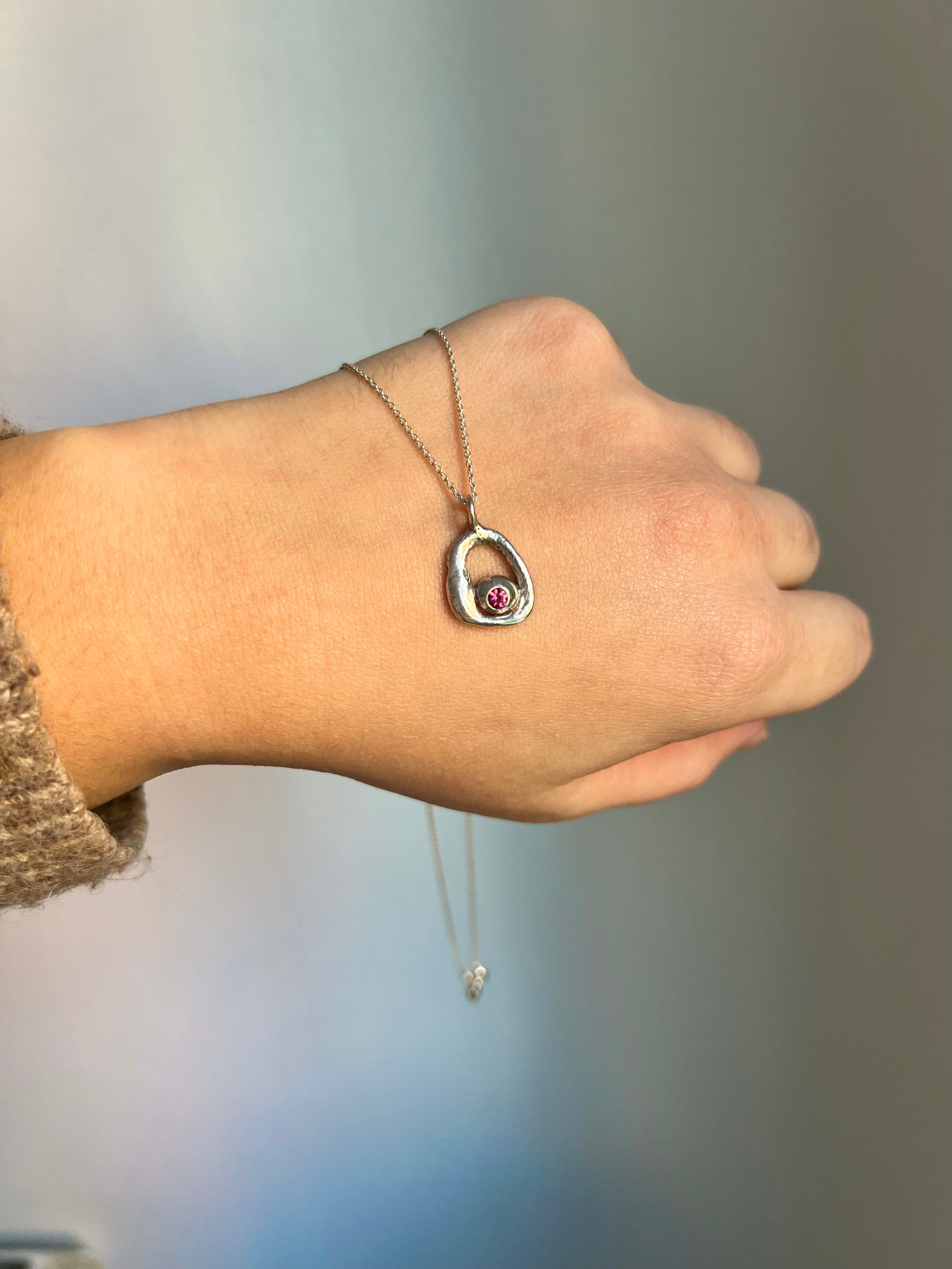 Colgante Delia ~ Turmalina rosa