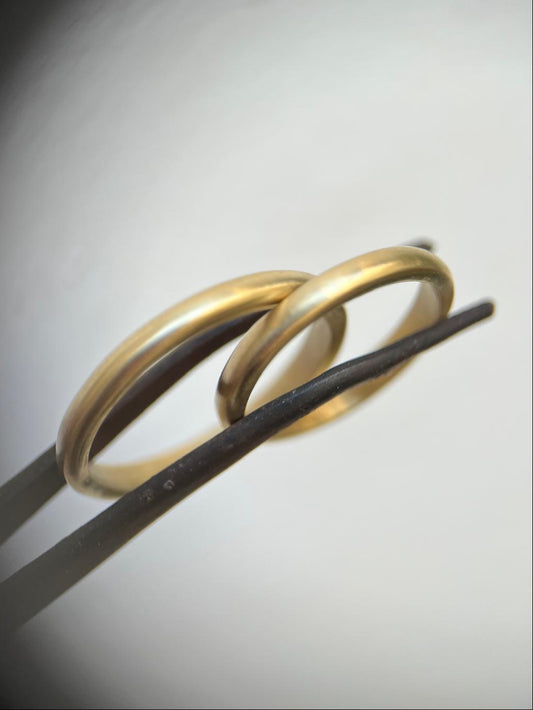 Classic Wedding bands 18k Gold - Matt effect
