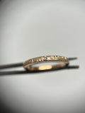 Fedi nuziali classiche in oro 18k - Effetto martellato con diamante